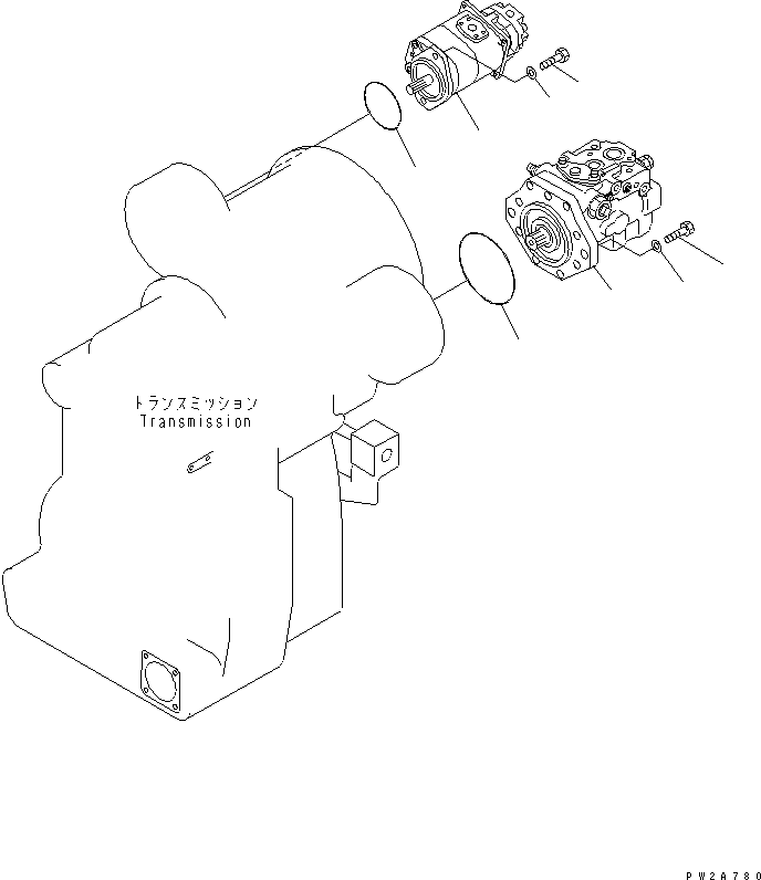 PUMP ASS'Y,(SAR63+SBR10) (705-52-21160) KOMATSU