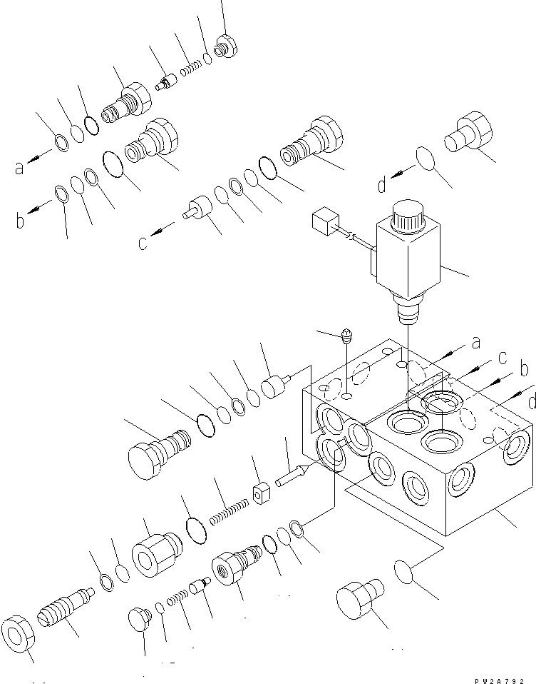 VALVE ASS'Y,PILOT CHECK 23B-61-31800 KOMATSU