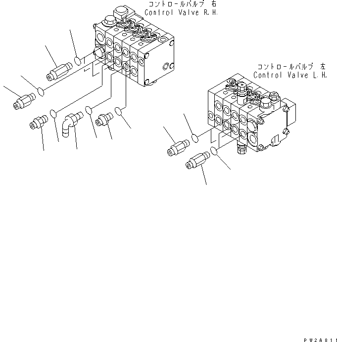 соединительный штуцер 23B-60-33360 KOMATSU