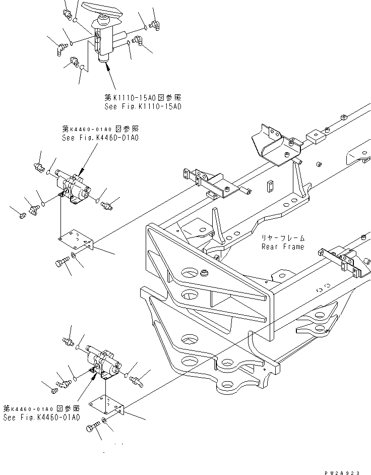 Угольник 07235-50423 KOMATSU