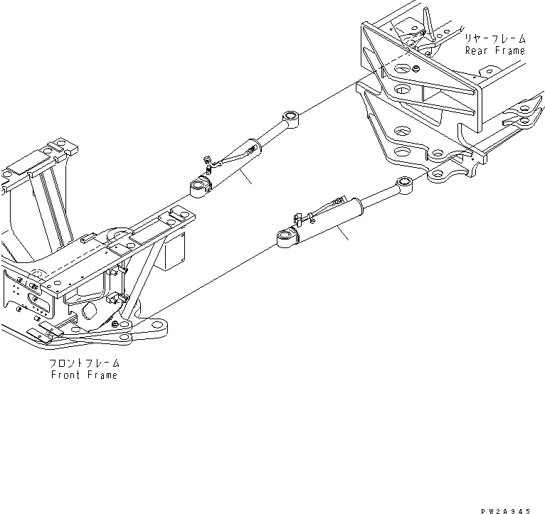 CYLINDER GROUP,ARTICULATE, L.H. (707-00-X7C50) KOMATSU