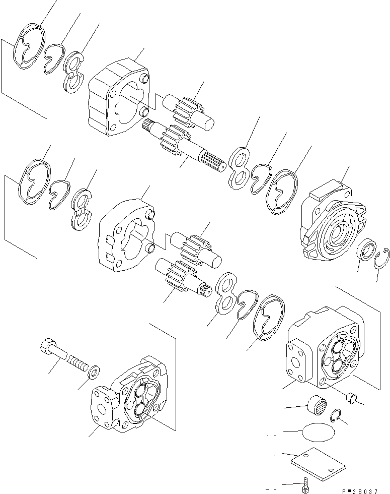 PUMP ASS'Y,HYDRAULIC 23A-60-23100 KOMATSU