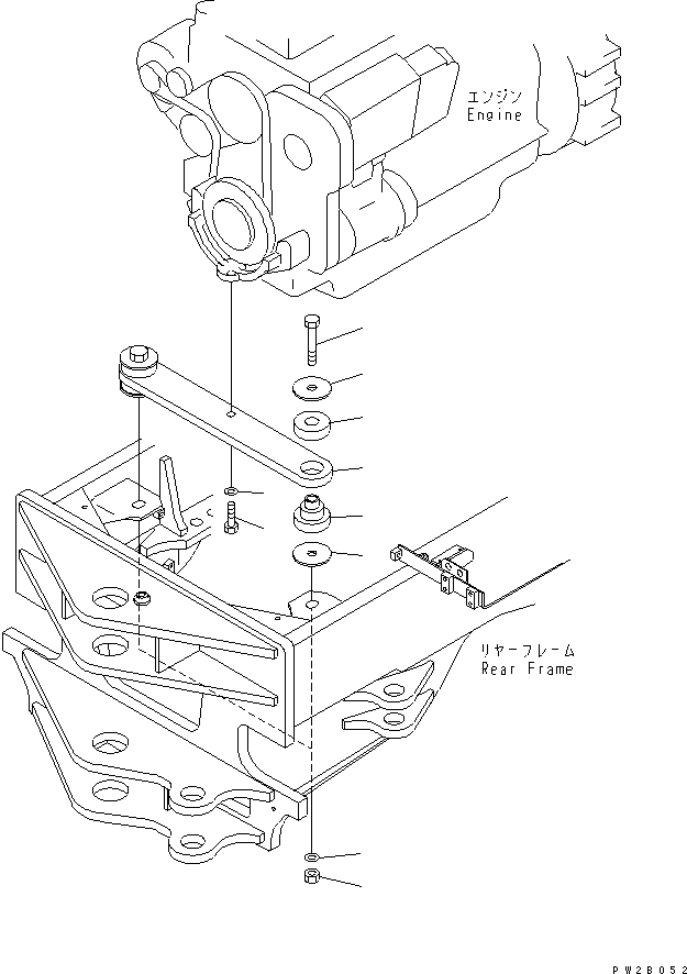 Проставка 23A-46-B1110 KOMATSU