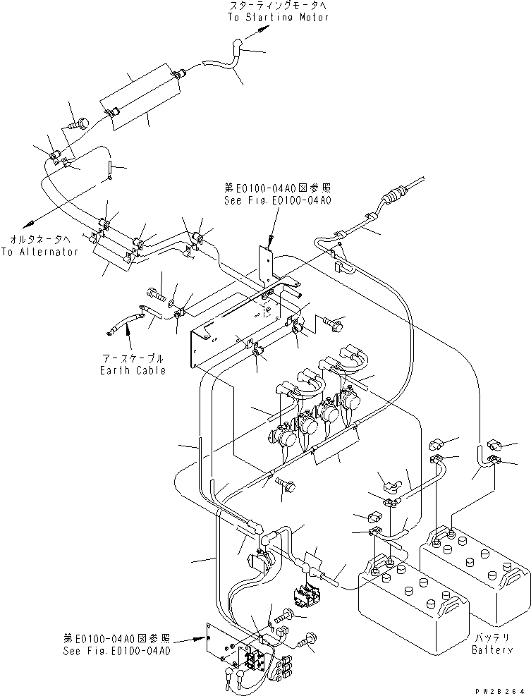 Кабель 56B-06-14521 KOMATSU