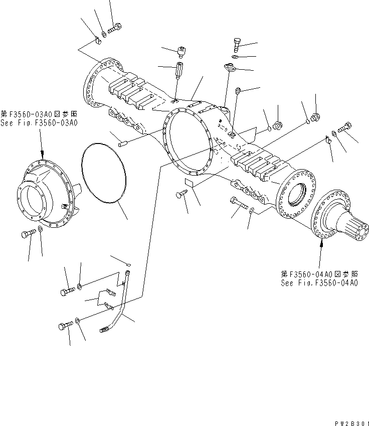 Картер (\0\56B-22-13111) KOMATSU
