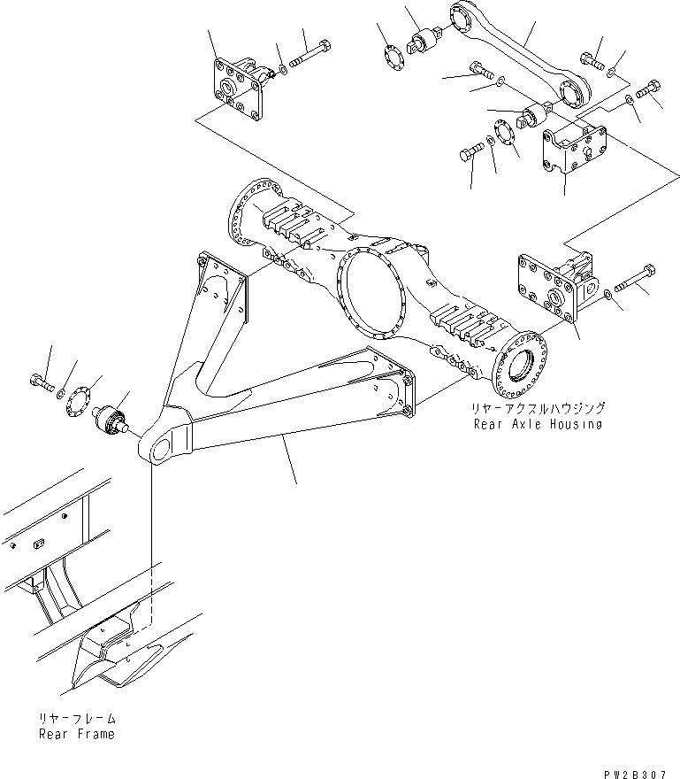 Кронштейн левый 56B-50-12540 KOMATSU