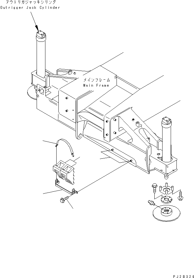 Упор 22T-98-11110 KOMATSU