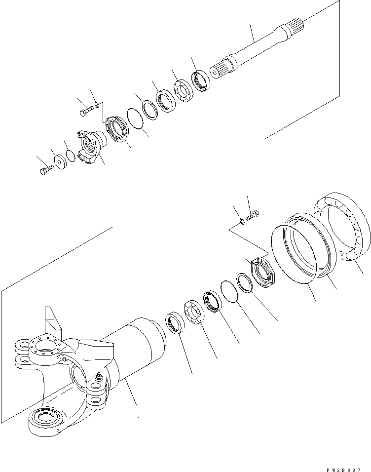 COUPLING,FRONT 56B-46-13510 KOMATSU