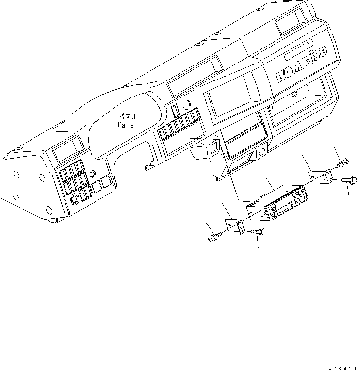 RADIO,AM/FM (\2\425-07-24141) KOMATSU