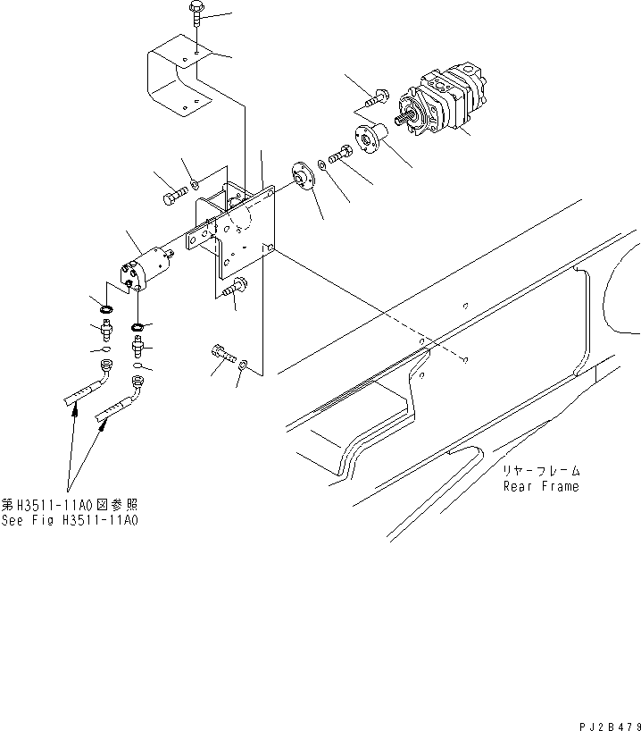PUMP ASS'Y,(SAR8+8) (\0\705-41-07050) KOMATSU