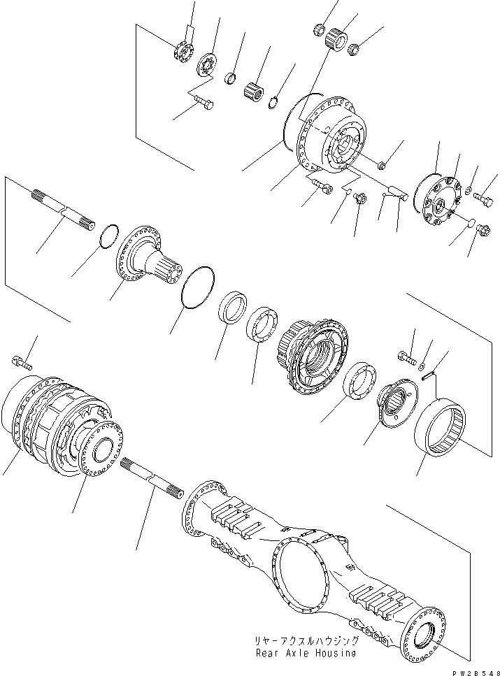 FINAL AND BRAKE A. 56B-22-12007 KOMATSU
