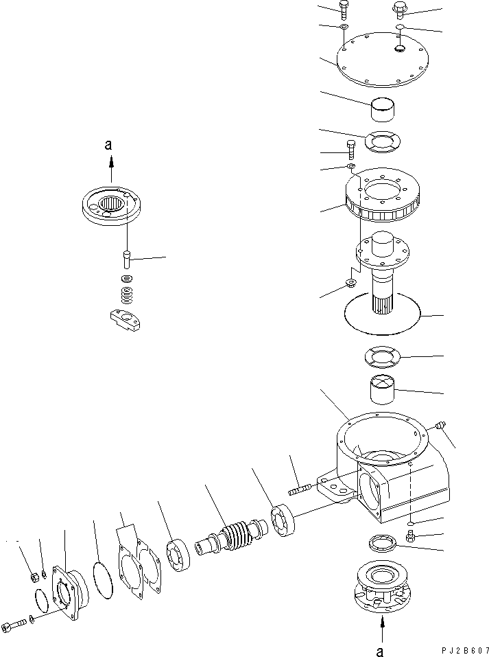 WORM 23B-70-52120 KOMATSU