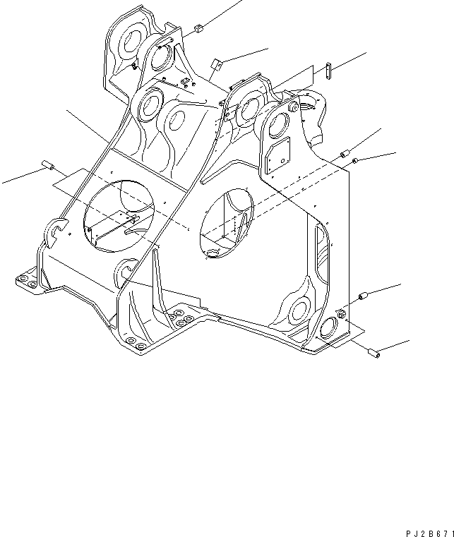 FRAME,FRONT 428-S95-2812 KOMATSU
