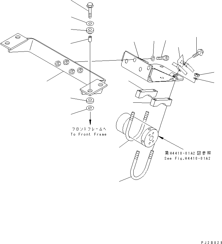 Кронштейн 425-N35-2190 KOMATSU