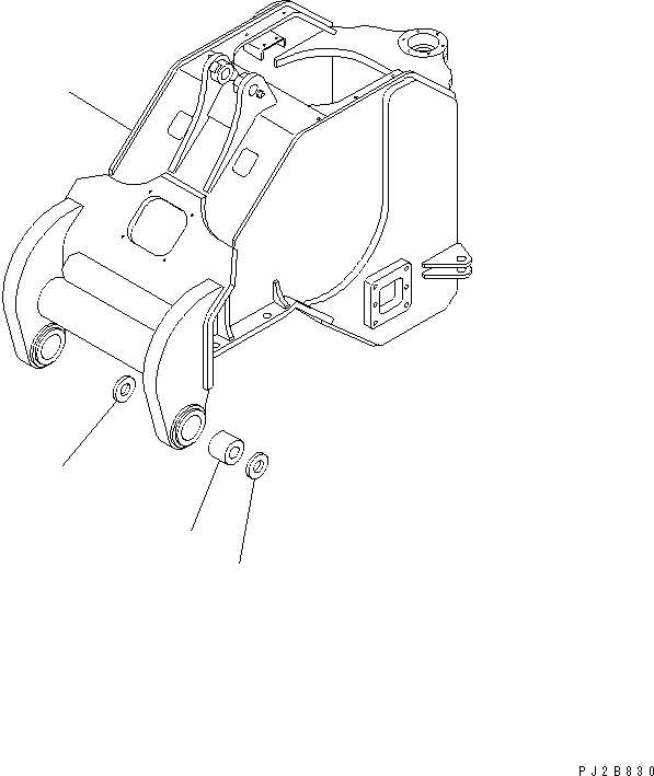 FRAME,FRONT 41L-N35-2110 KOMATSU