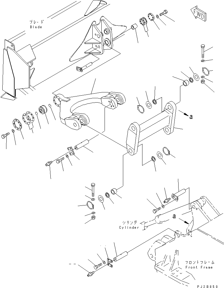 SUPPORT ASS'Y 41E-70-00040 KOMATSU