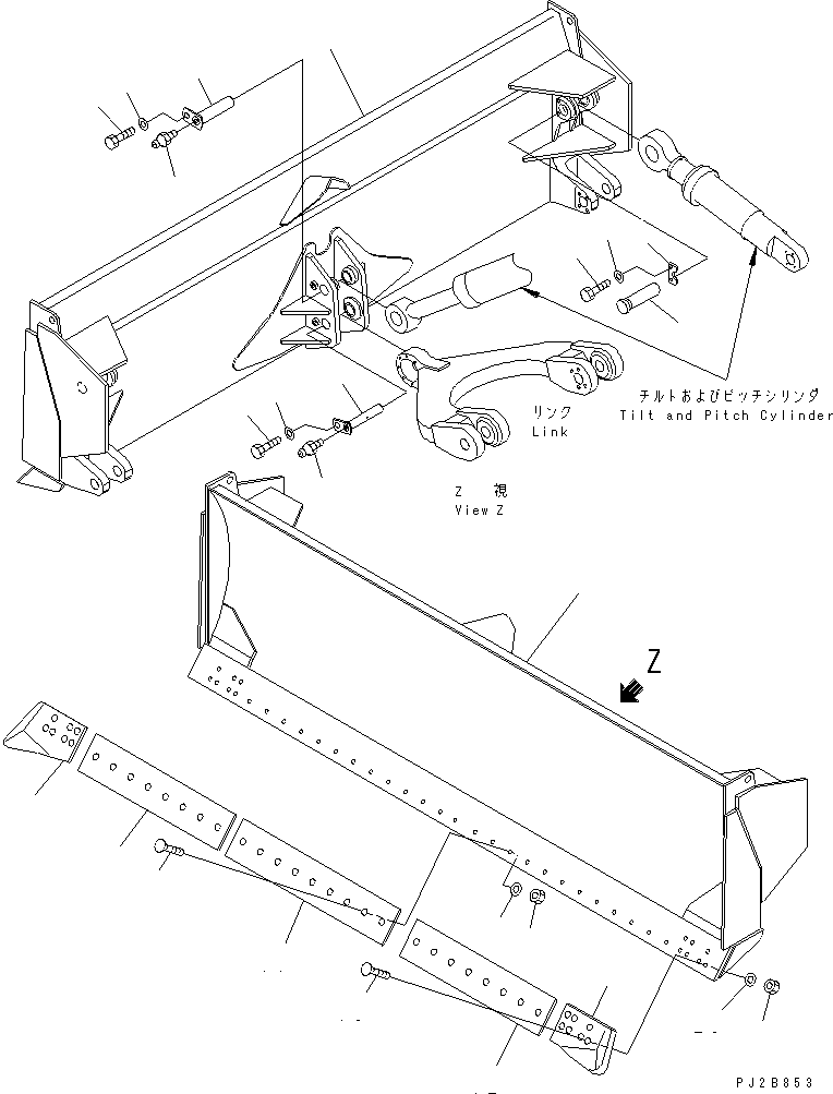 Щётка стеклоочистителя 41E-70-15513 KOMATSU