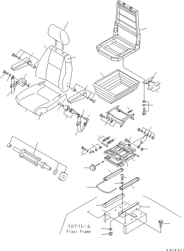 SEATBELT BS79669. KOMATSU