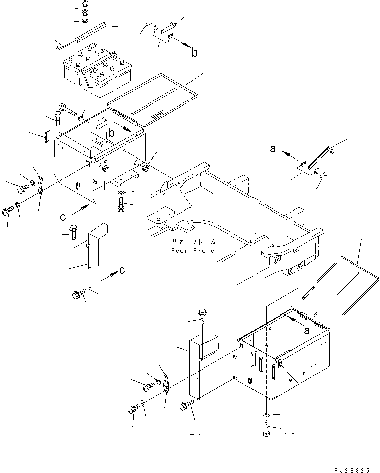 BOX,BATTERY, L.H. 427-06-24113 KOMATSU
