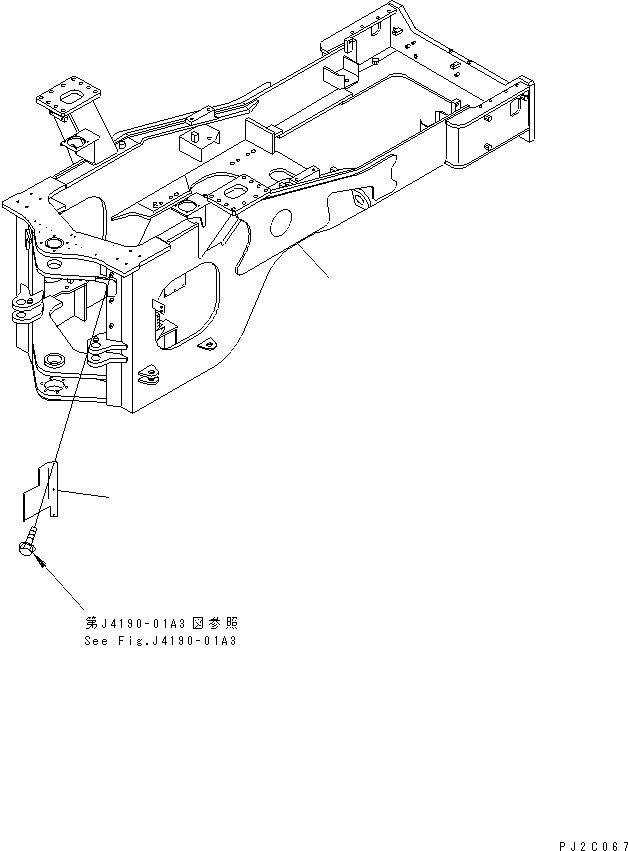 Задняя рама 425-974-2201 KOMATSU