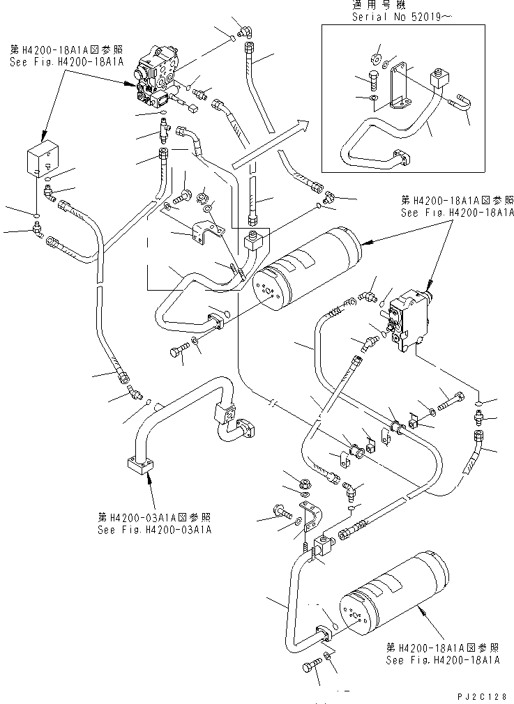 Трубка правая 426-S99-2662 KOMATSU
