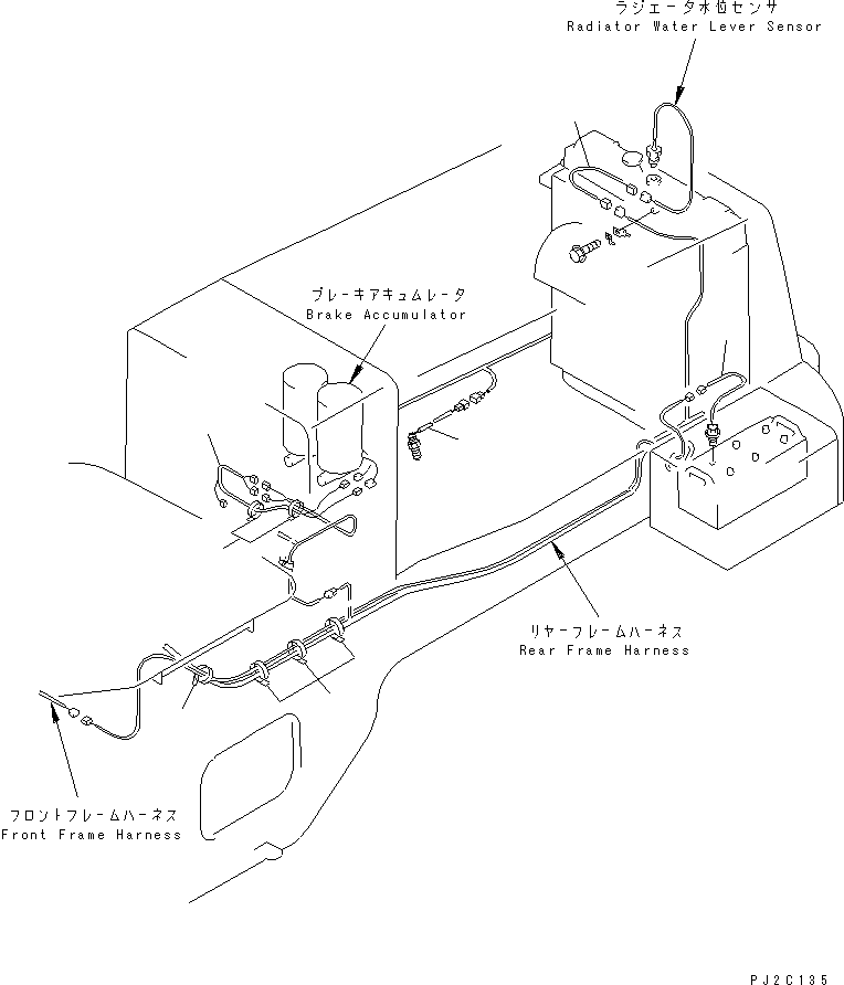 WIRING HARNESS,RESISTOR 421-T32-2451 KOMATSU