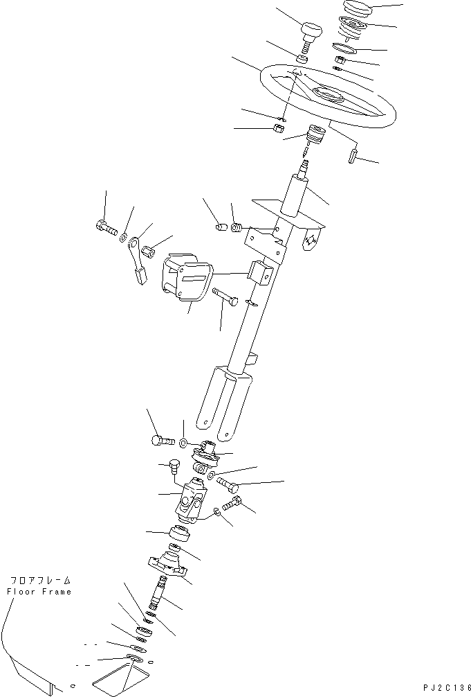 COLUMN SUB ASS'Y,SEE FIG. K4010-52A0 (421-40-22320) KOMATSU