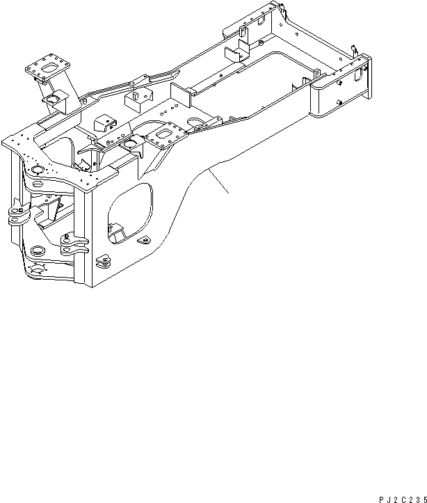 Задняя рама 425-S05-2351 KOMATSU