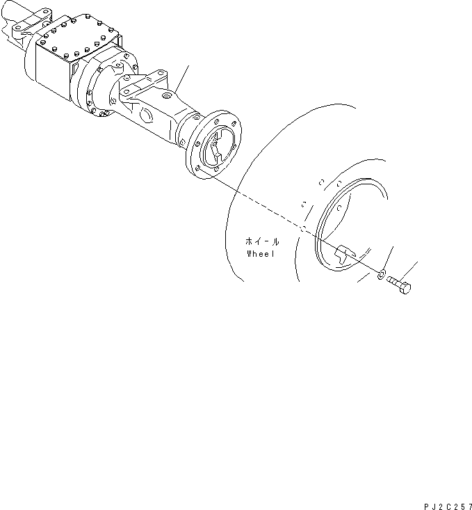 FRONT AXLE ASS'Y (362-22-40500) KOMATSU