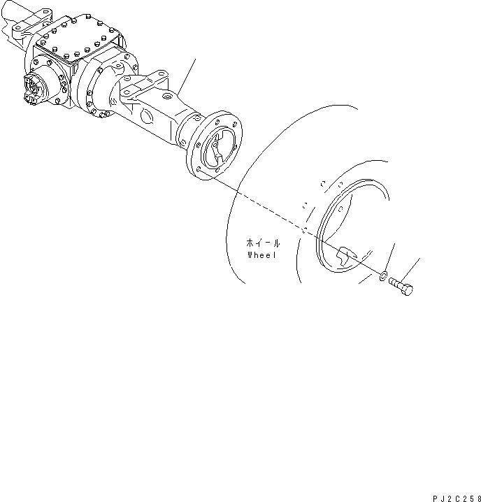 REAR AXLE ASS'Y (42A-23-20000) KOMATSU