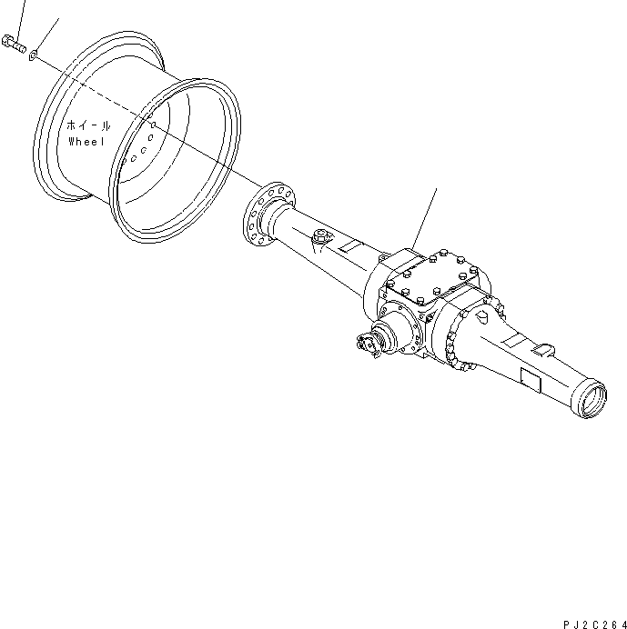 AXLE ASS'Y,REAR (415-23-20001) KOMATSU
