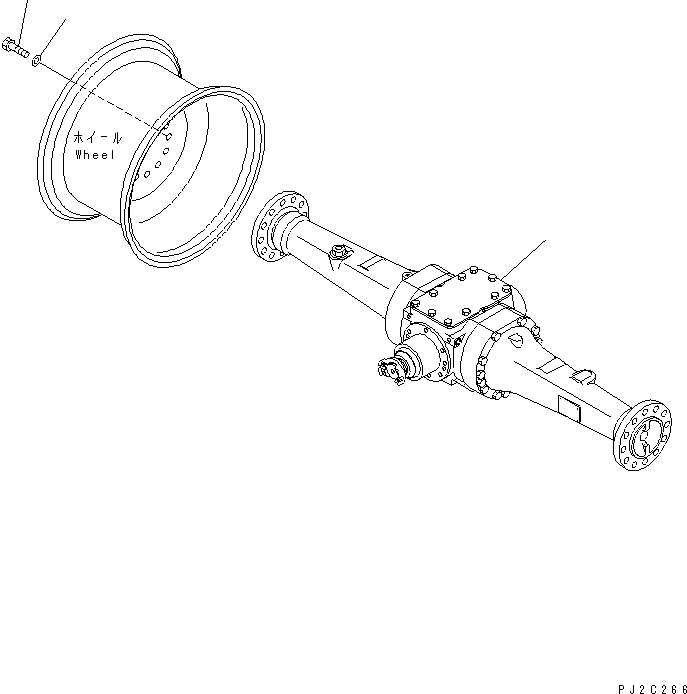 AXLE,REAR (\2\415-23-21001) KOMATSU