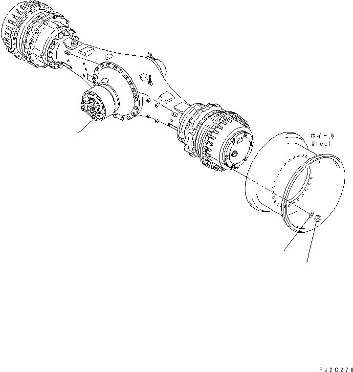 AXLE ASS'Y (421-23-20052) KOMATSU