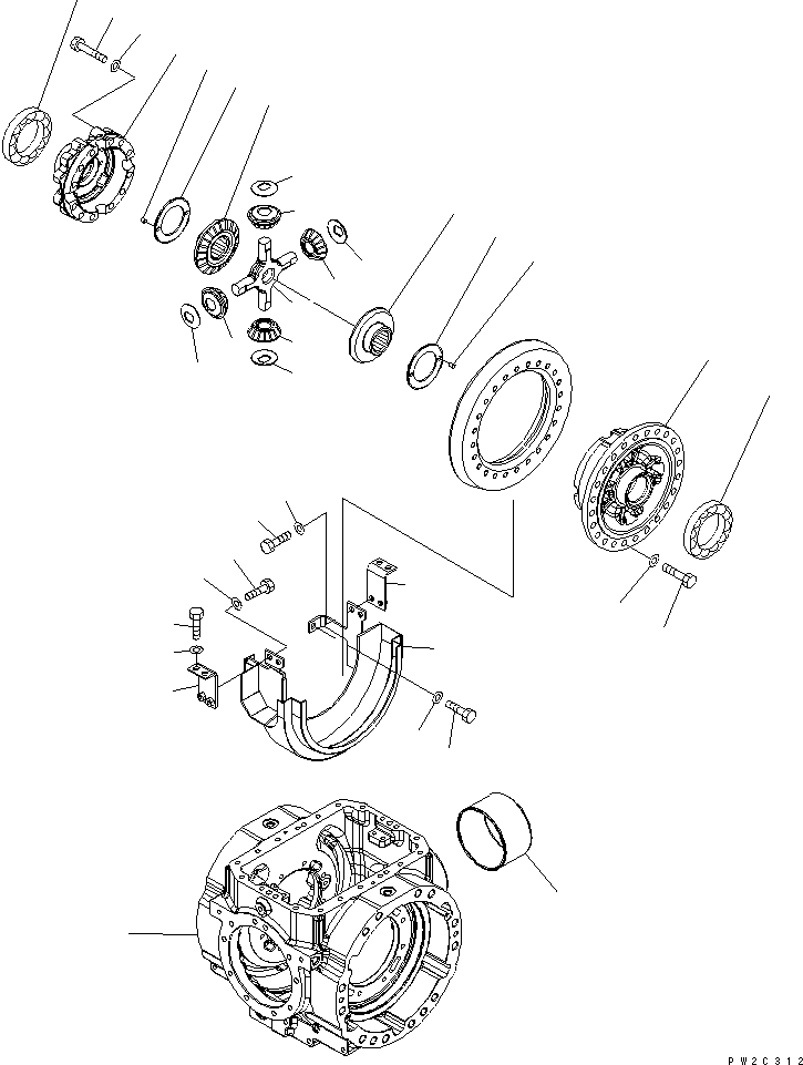 Корпус в сборе 423-23-31503 KOMATSU