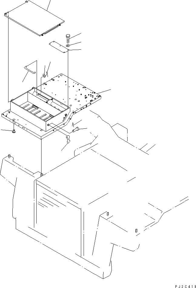 PLATFORM,R.H. 561-85-61160 KOMATSU
