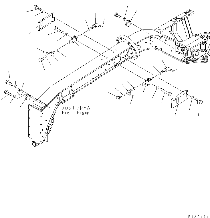Крышка правая 23B-54-32562 KOMATSU