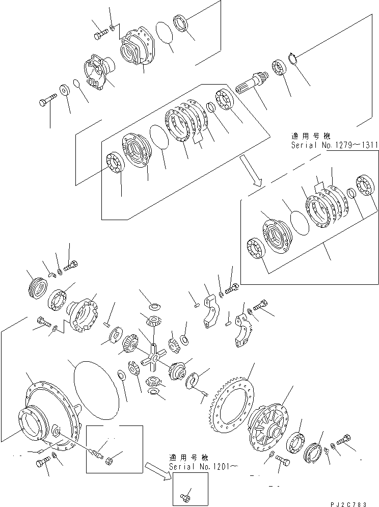 DIFFERENTIAL ASS'Y 567-22-71000 KOMATSU