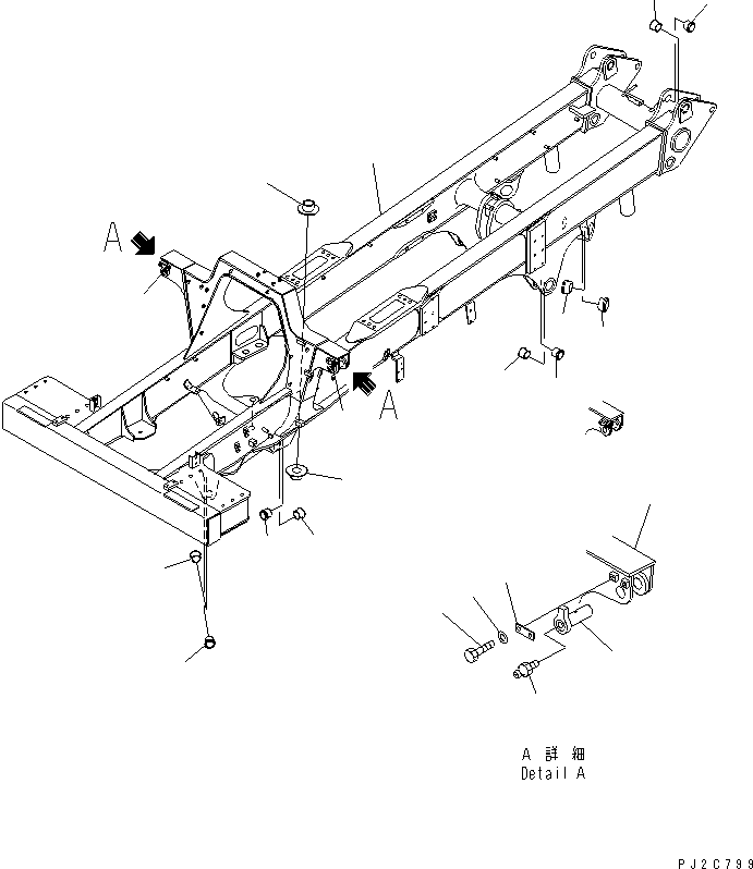 FRAME SEAT ASS'Y 567-95-71101 KOMATSU