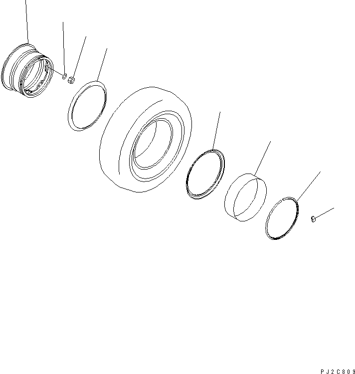FRONT WHEEL 567-30-71300 KOMATSU