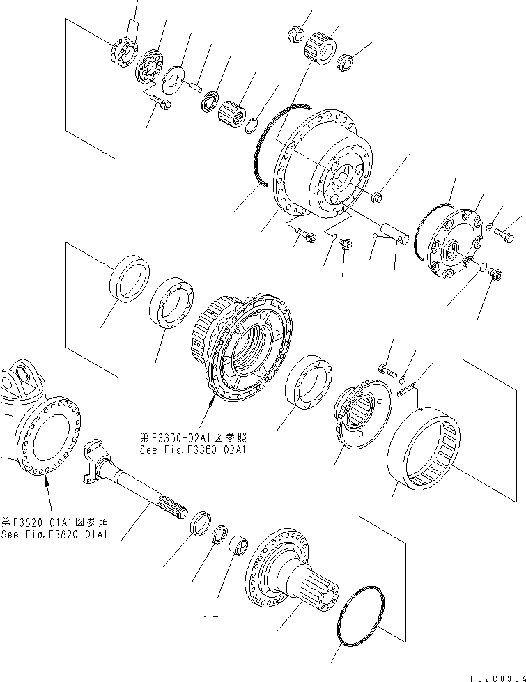 FINAL DRIVE ASS'Y,WITH BRAKE 56C-27-12902 KOMATSU