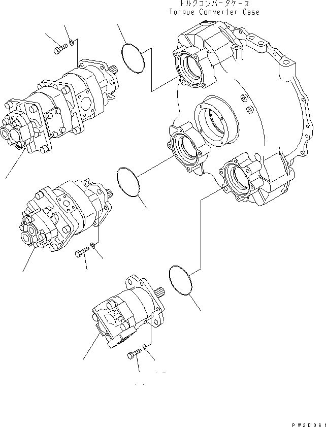 PUMP ASS'Y,(SAR90) (705-22-39020) KOMATSU