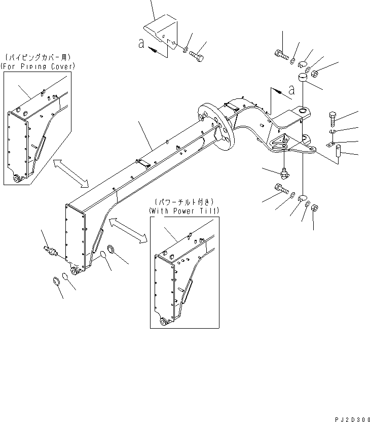 FRAME,FRONT (WITH POWER TILTE) 23B-46-11690 KOMATSU