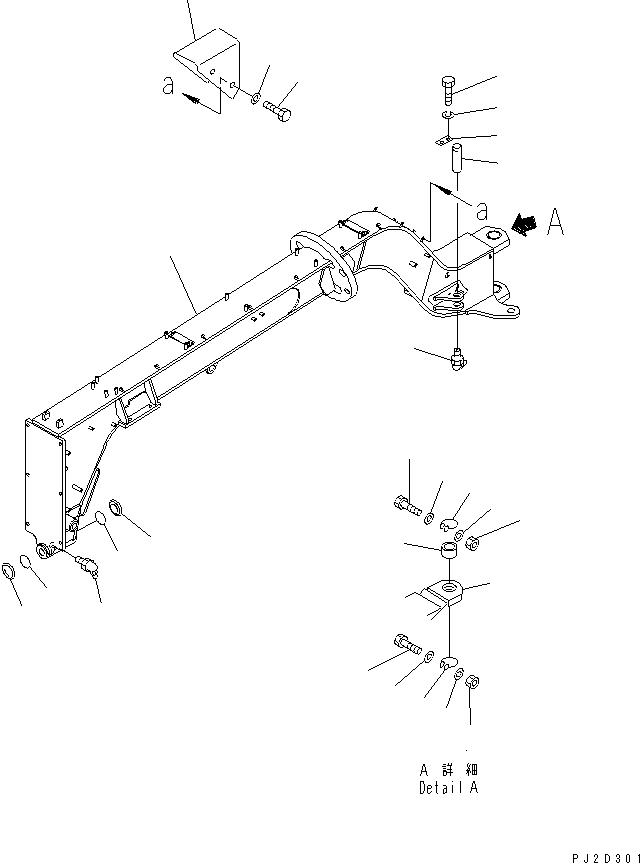 FRAME,FRONT (WITH FRONT BLADE) 23B-46-12840 KOMATSU