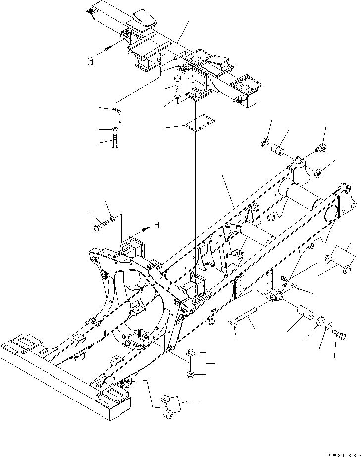 MAIN FRAME ASS'Y 566-46-6D200 KOMATSU