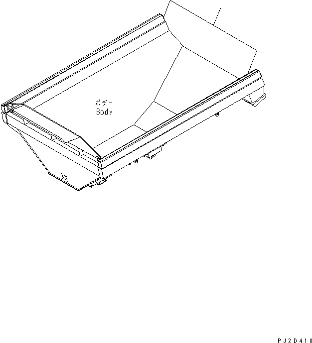 EXTENSION ASS'Y (WELDED) 56D-83-12000 KOMATSU