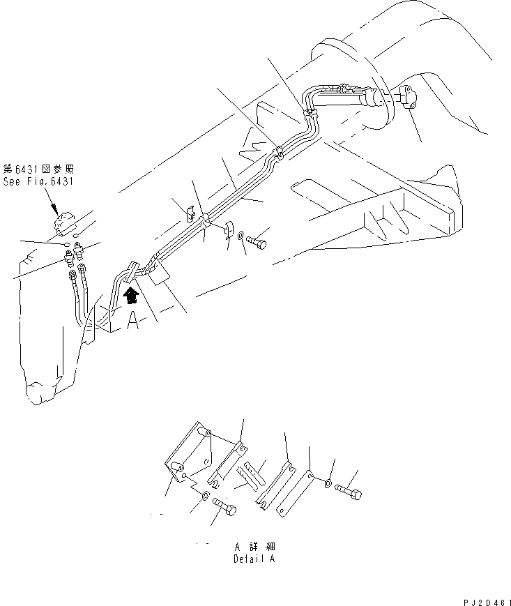 Шланг 07121-40346 KOMATSU