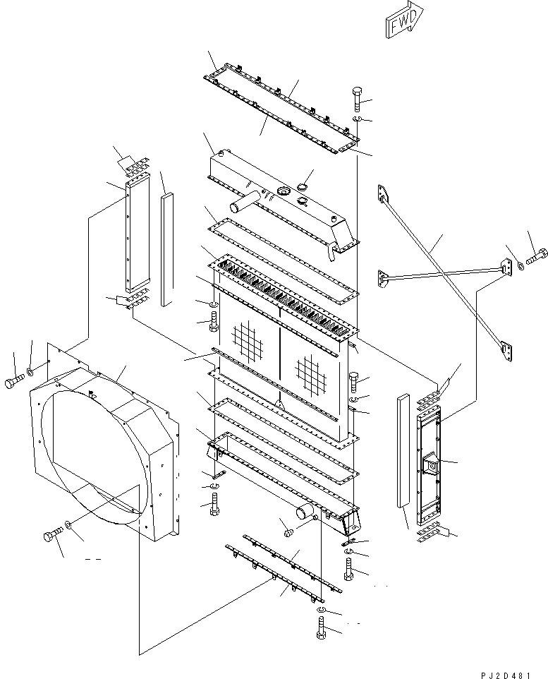 TANK,UPPER 569-03-81111 KOMATSU