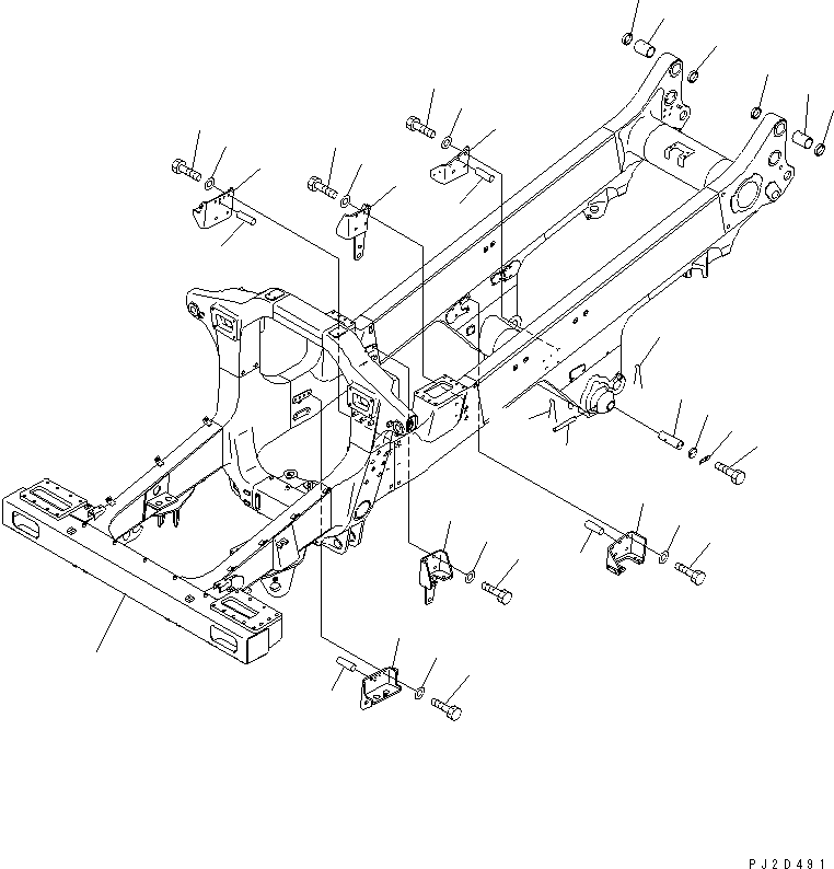 FRAME SUB ASS'Y 569-46-81191 KOMATSU