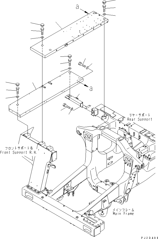 Кронштейн 569-54-81431 KOMATSU