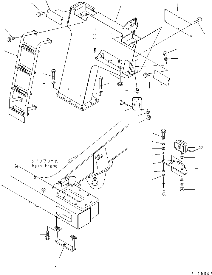 Подножка 569-54-81371 KOMATSU